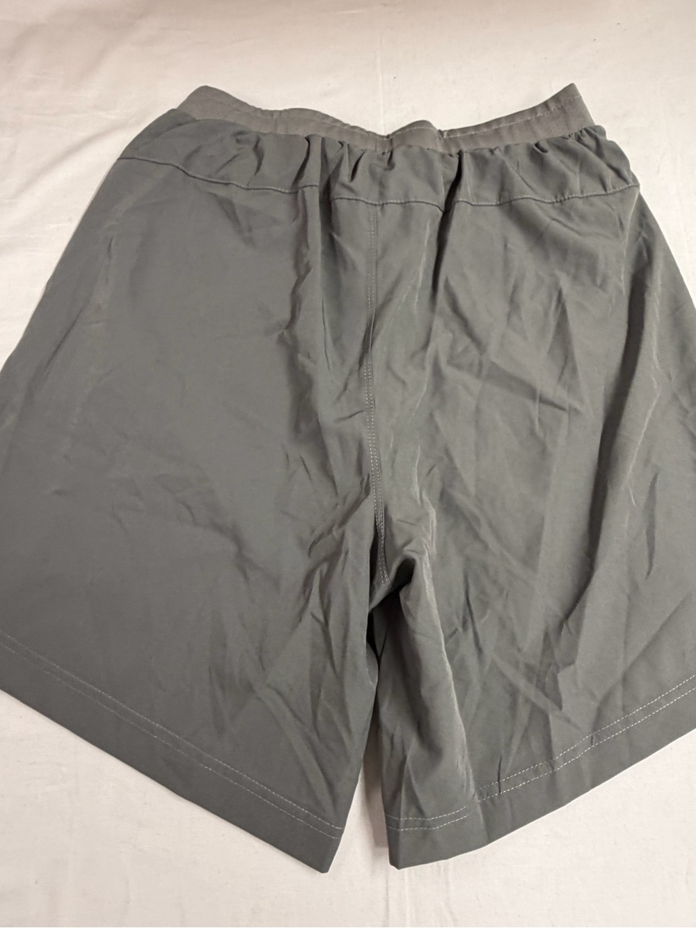 Men's Gray Drawstring Performance Shorts - Picture 5 of 5